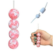 High Gloss Pink & White Resin