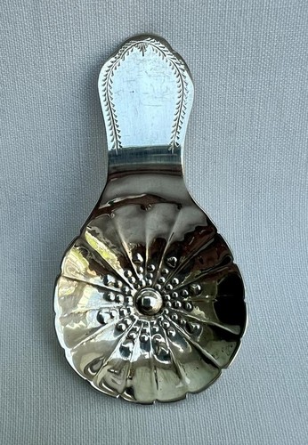 Fine tea caddy spoon - caddy, spoon,