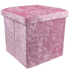 Crushed Velvet Ottoman Foot