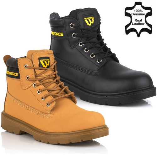 Mens leather ankle - leather, safety