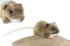 Hansa Brown Fat Rat Plush Soft