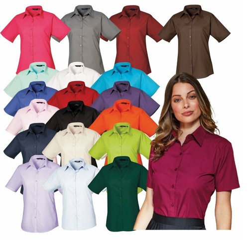 Premier womens poplin blouse - premier,