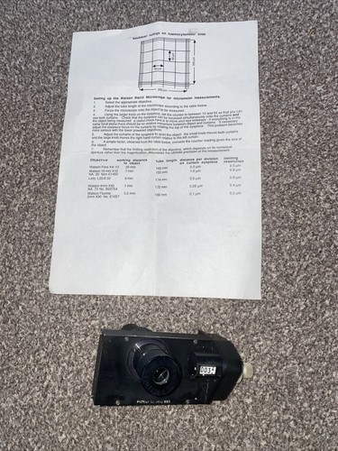 Watson bactill micrometer - bactill,