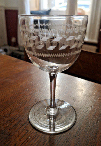 Antique victorian wine glass - victorian,