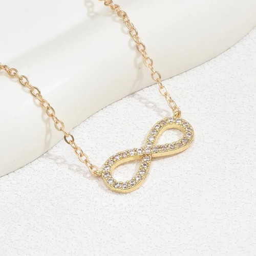 Infinity necklace women zircon - infinity,