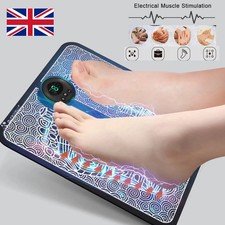 EMS Foot Massager Mat Electric Pad Blood Muscle Circulation Relief Pain USB LED