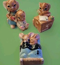 3x Pendelfin Bundle Rabbit ? Dandy, Twins & Boswell No Box Vintage Collecters 