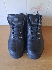 Timberland Mens Euro Hiker Boots Black Uk 10.5 VGC