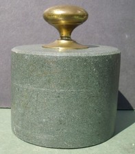 Cylindrical Stone Granite? Paperweight, Free P&P, desk ornament paper weight