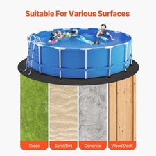 12ft Round Pool Liner Pad for Above Ground Pools Heavy Duty Pool Mat UK STOCK