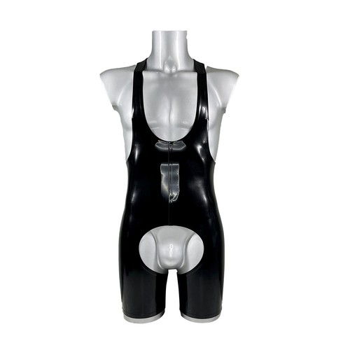 Men latex catsuit vest - latex, cool