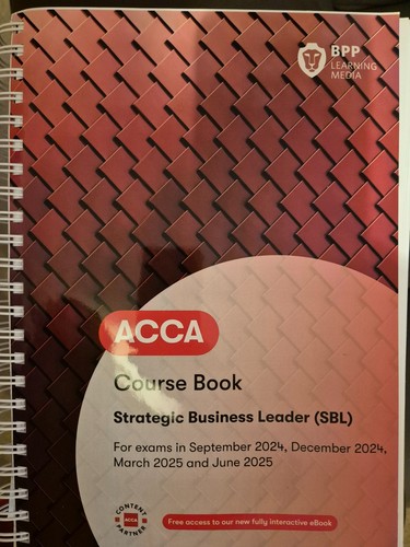 Acca sbl bpp course - acca, 24/25