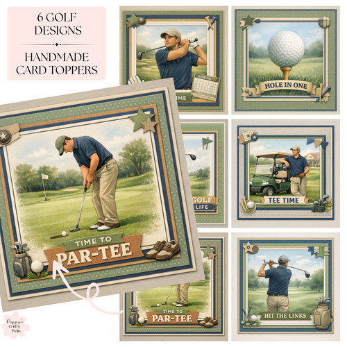 Golf player card - x,