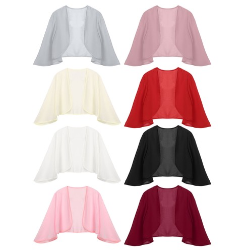 Womens chiffon solid bolero - womens,