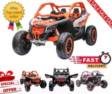 48v Can-Am Maverick 2 Seater UTV 4x4 Buggy (2x 24v) Kids Ride On Car Toy 4wd