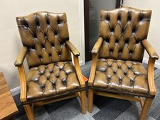 chesterfield Gainsborough  Chairs  A Beautiful Matching Pair Gorgeous Colour