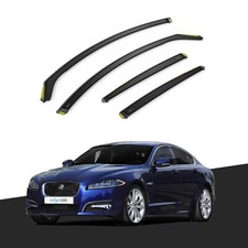 Jaguar XF X250 MK1 2007-2015 4 Door Saloon Wind Deflectors 4pc Tinted