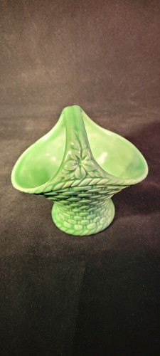 Vintage green sylvac basket - green,