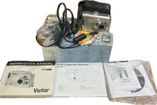 Vivitar ViviCam 4345 4MP 3X Optical Zoom Digital Camera SD Card Instructions Box