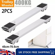 2X Adjustable Heavy Duty Washing Machine Tumble Dryer Appliance Rollers Trolley