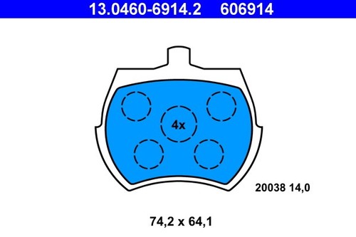 Front ate 0460 - 13.0460-6914.2, brake