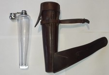 Glass Saddle Flask In Original