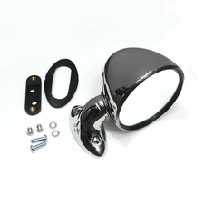 CLASSIC MINI GP STYLE POLISHED ALLOY DOOR MIRROR AUSTIN MORRIS RIGHT HAND X3729