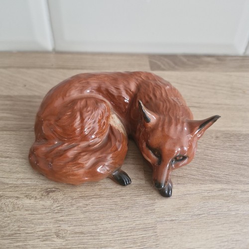 Vintage beswick curled red - beswick, fox