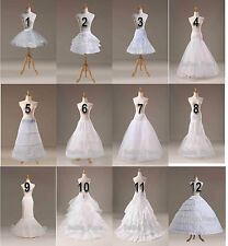 White A Line/Fishtail/Merimaid Hoop Hoopless Ball Gown Crinoline Petticoat Slips
