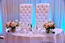 White posh becks throne - white,