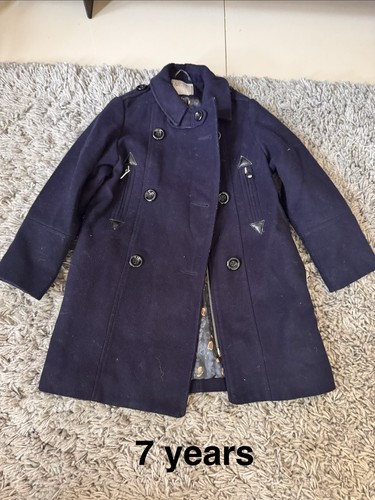 Girls navy coat age years - age, 7