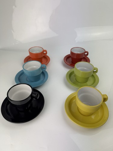Multicoloured espresso cups - multicoloured,