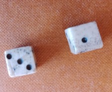 Pair Antique Bone Dice