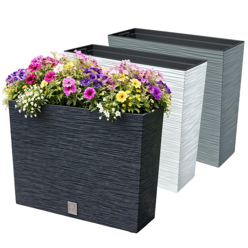 Tall slim flowerpot planter - tall,