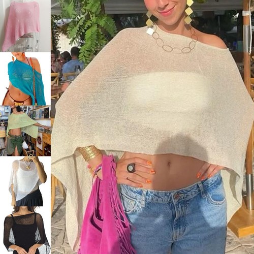 Mesh poncho women tulle - women's,