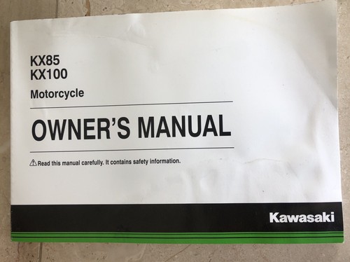 Kawasaki kx85 kx100 owners - kawasaki,
