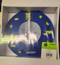 Blue Felt Clock Lasercut