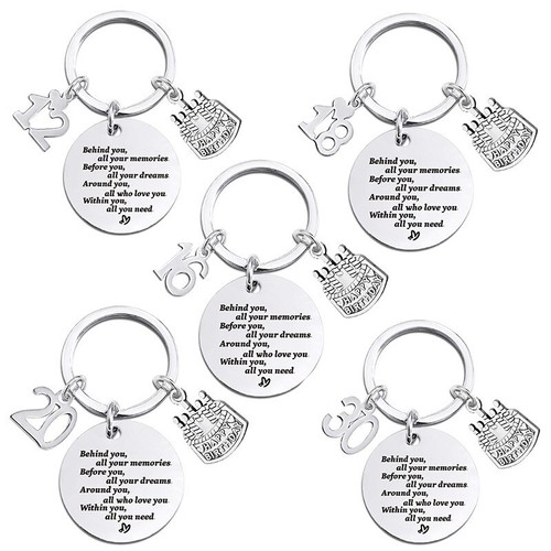 Birthday keyring gift for her - birthday,