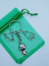 Alien Keyring, alien gifts, space lover, space keyring, aliens,spaceship,planets