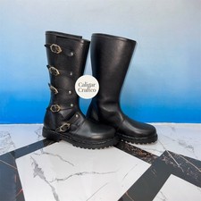 Medieval Black Leather Boots