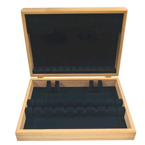 Oak cutlery canteen box empty - cutlery,