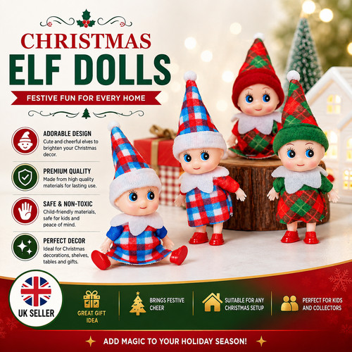 Elf doll christmas baby - doll,