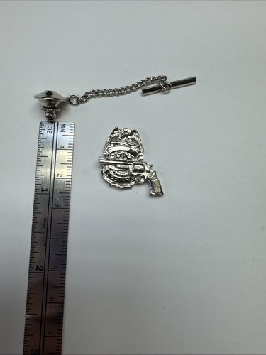 Police badge with pistol - pistol, 2”