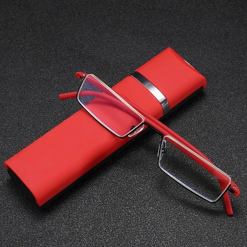 Reading glasses with case - reading, half