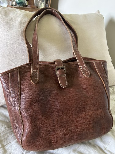 Fat face brown leather tote - brown,
