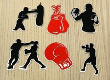 Boxing boxer glitter cupcake - glitter,