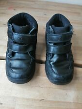 Clarks Boys Infant School Shoes Polished Riptape Fastening Black Size: 10.5 F 