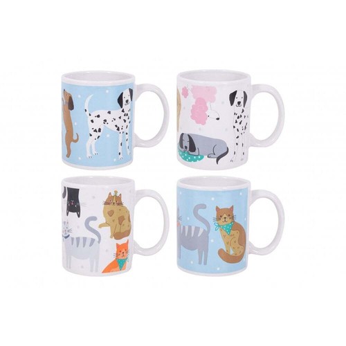 Cats dogs 11oz mug - dogs, (single)