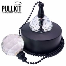 Black Bathroom Pull Switch