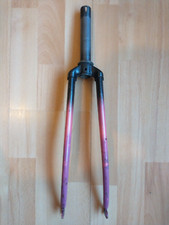 VINTAGE YOUTH SMALL STEEL 1" THREADED STEERER 24" RETRO ROAD RACING BIKE FORK